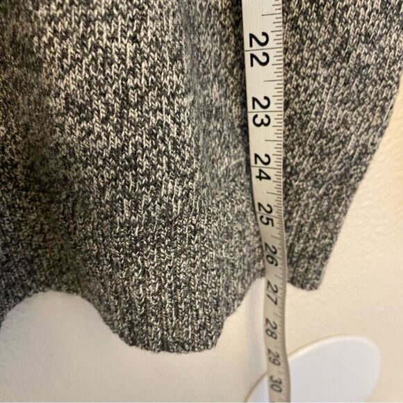 J Crew Supersoft lambswool blend mock neck zip sweater gray heathered marled M - Picture 10 of 11